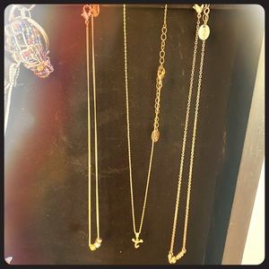 Three Necklaces (2 gold 1 silver)